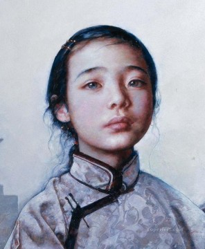 中国 Painting - チベット少女 AX チベット